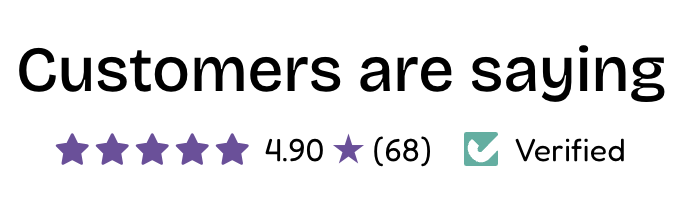 Designed By Debz 4.9 star Trustpilot review